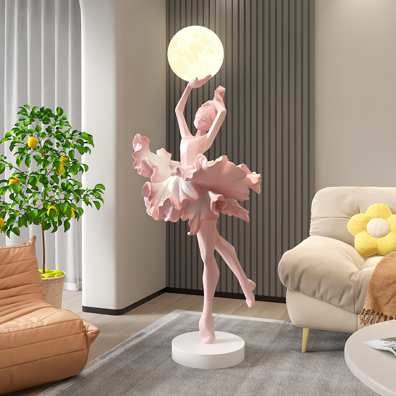 Resin Art On Floor - Lampade da Terra Scultura Astratta Italiana