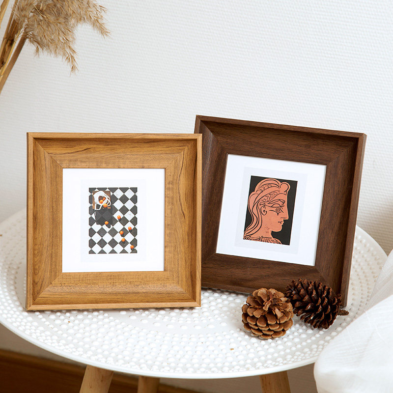 Resin Art Photo Frame - Cornice Portafoto Quadrata con Colori Combinati