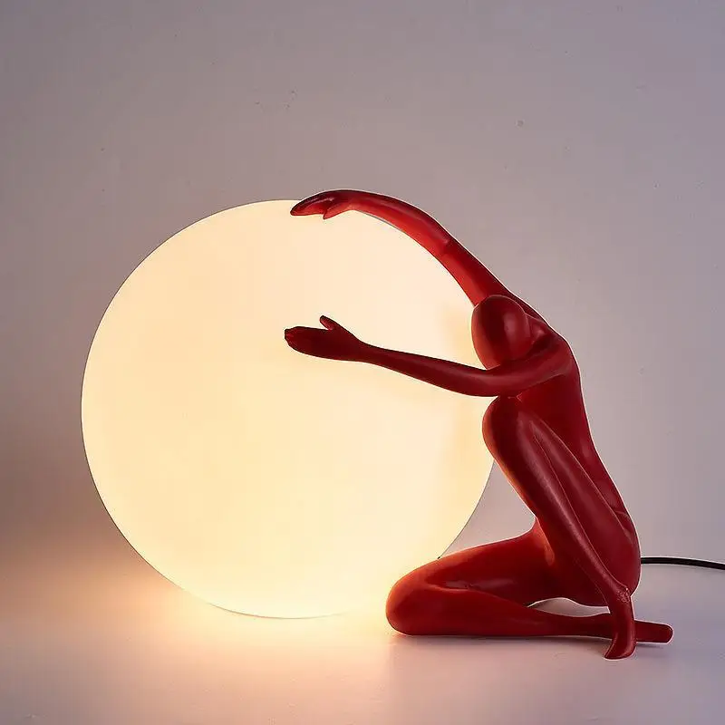 Resin Art On Floor - Lampade da Tavolo Italiane, Design Artistico