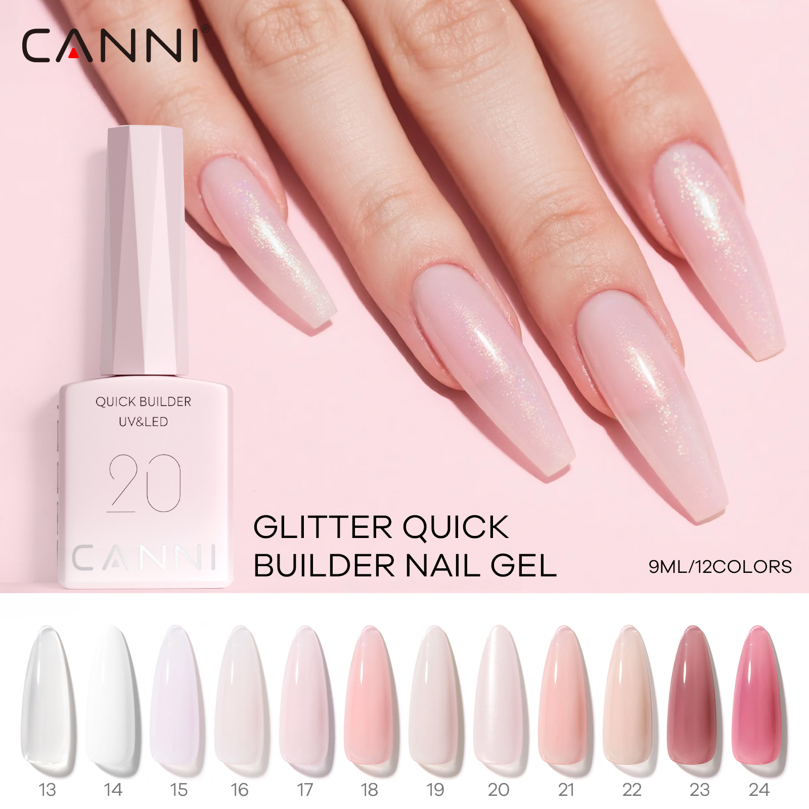 Uv Lamp Nail Resin - CANNI Gel da costruzione UV Gel