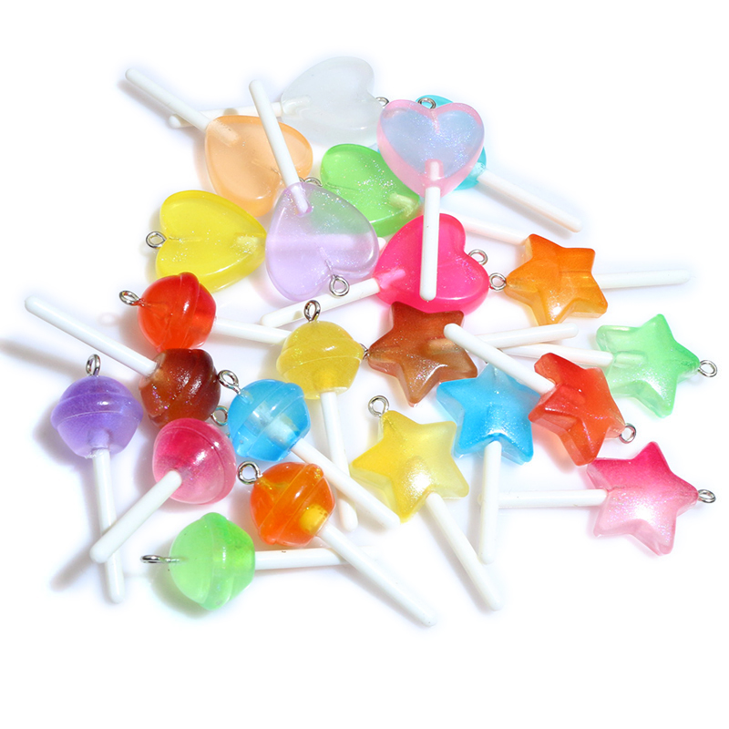 Resin Art Jewelry Kit - 10 pezzi pendenti in resina lucido