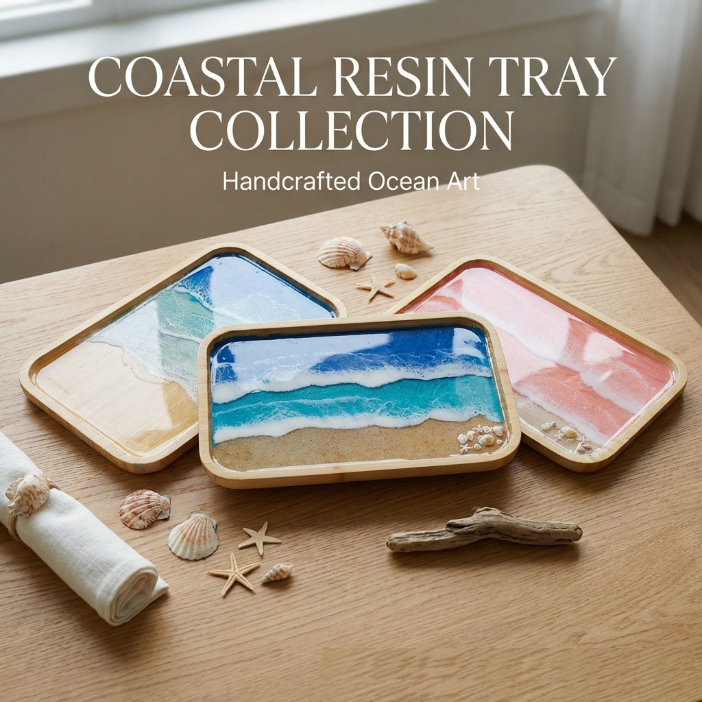 Resin Art Kitchen - Vassoio Decorativo in Resina Epossidica con