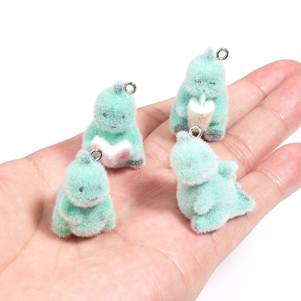 Resin Art Jewelry Kit - 4 pezzi 3D mini ciondolo dinosauro