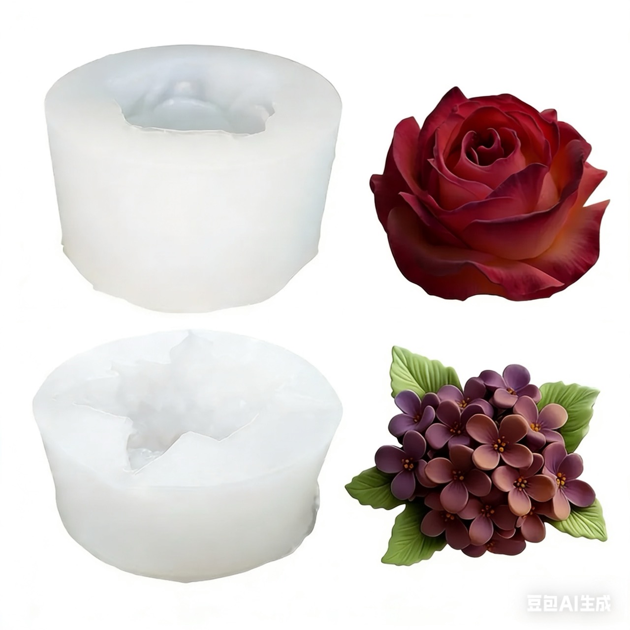 Resin Art And Design - 2 pezzi di stampi in silicone