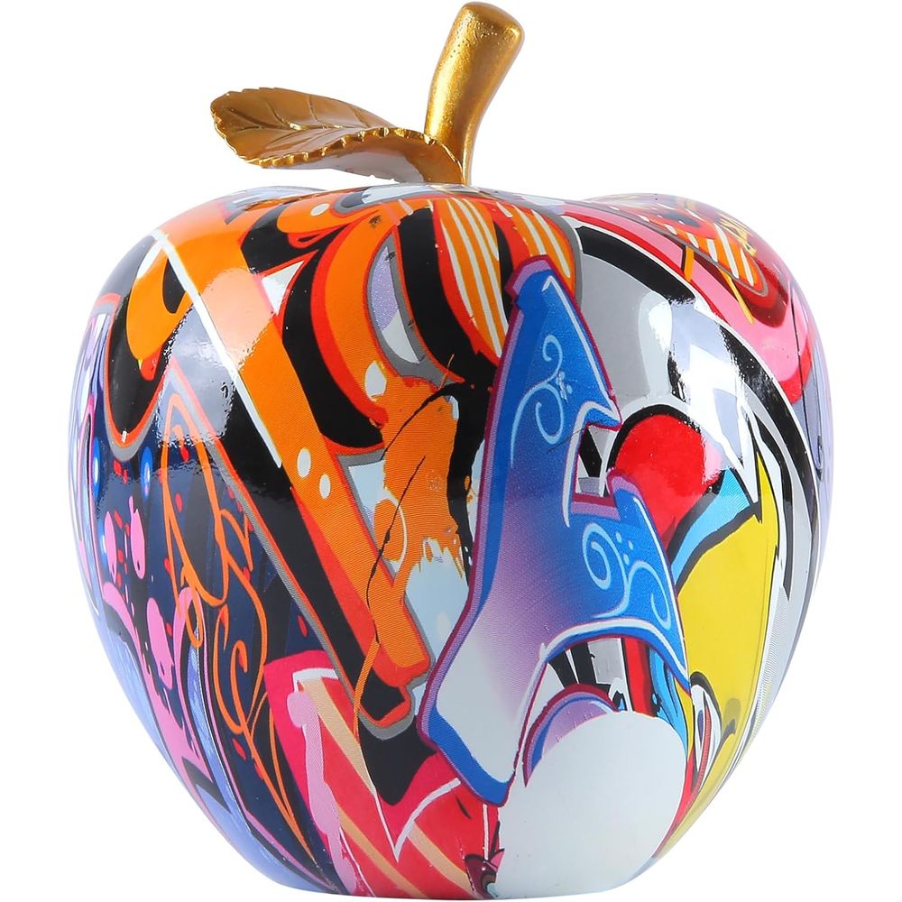 Resin Art Kitchen - Statua Astratta in Stile Graffiti, Figurine