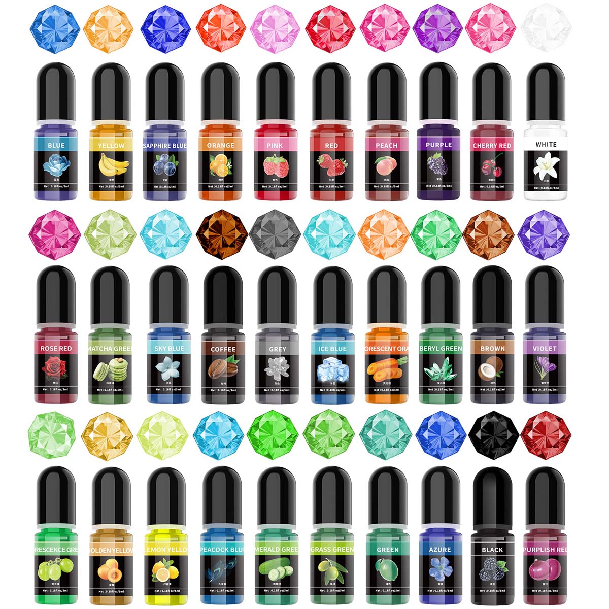 Resin Art Glue - 5 ml/bottiglia di resina epossidica pigmento