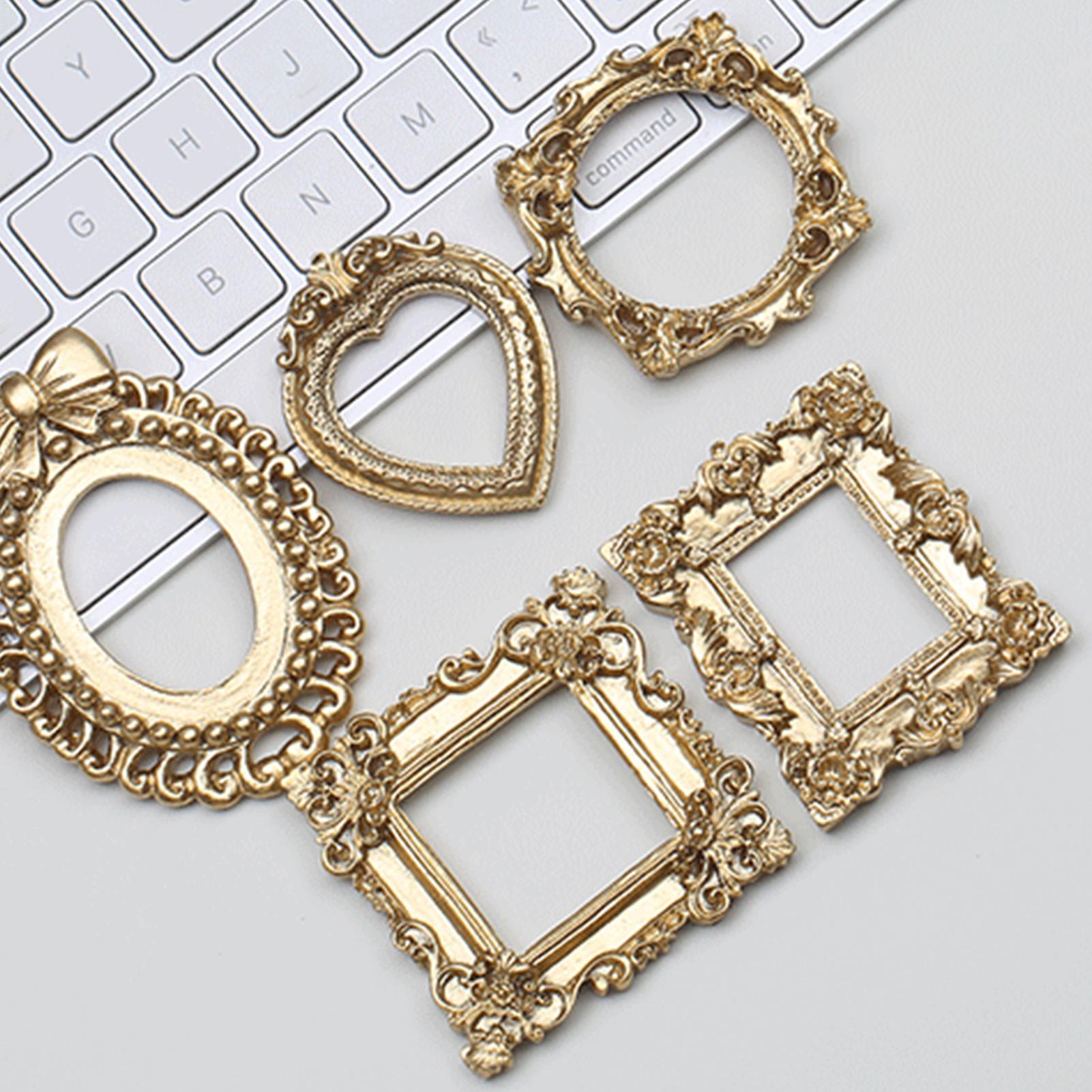 Mini Cornici Dorate Retrò, Set - Resin Art Photo Frame recensione e prezzo