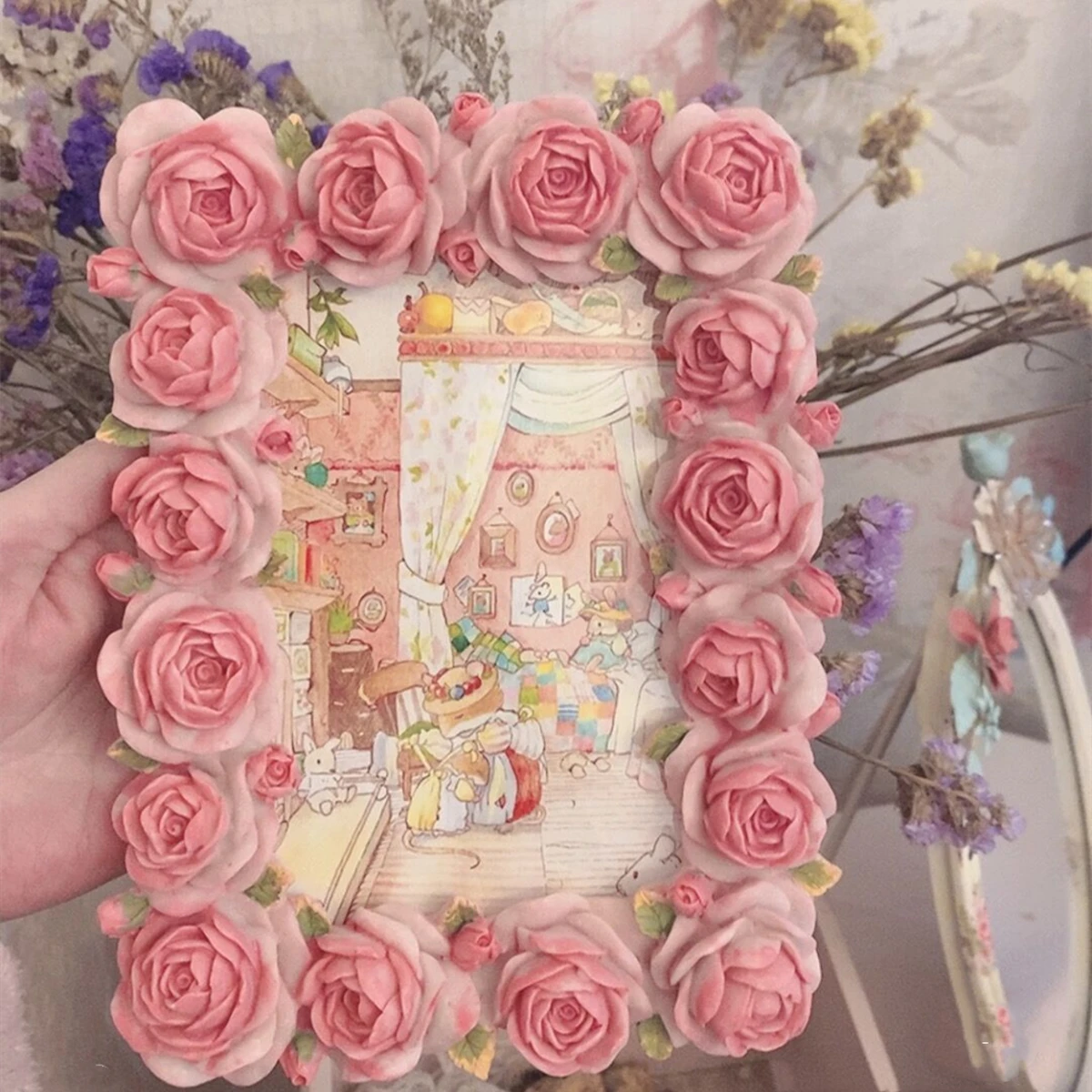 Rosa Rose Blossom Series resin - Resin Art Photo Frame recensione e prezzo