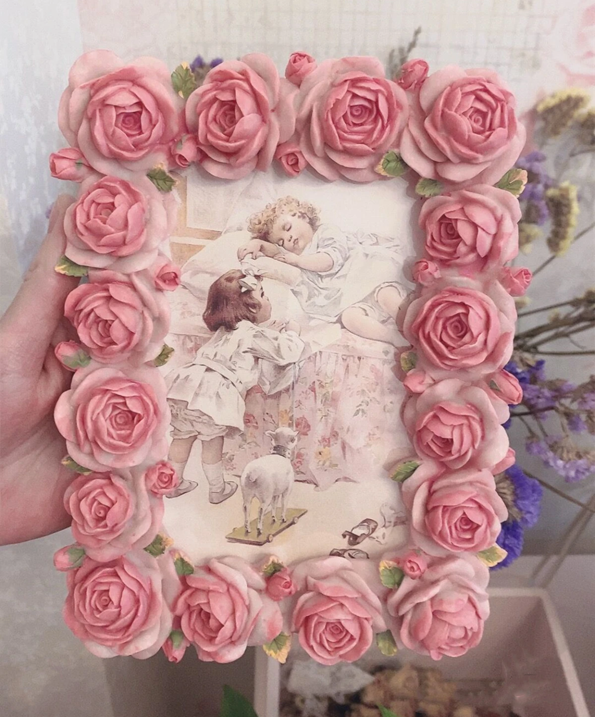 Rosa Rose Blossom Series resin - Resin Art Photo Frame recensione e prezzo