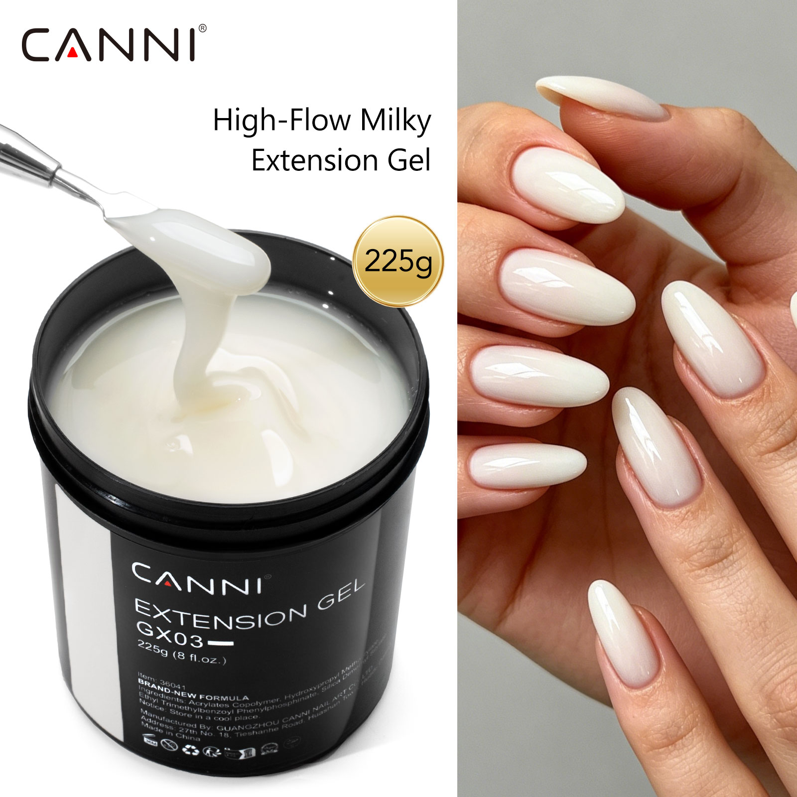 CANNI Gel Camouflage 225g per  - Uv Lamp Nail Resin recensione e prezzo