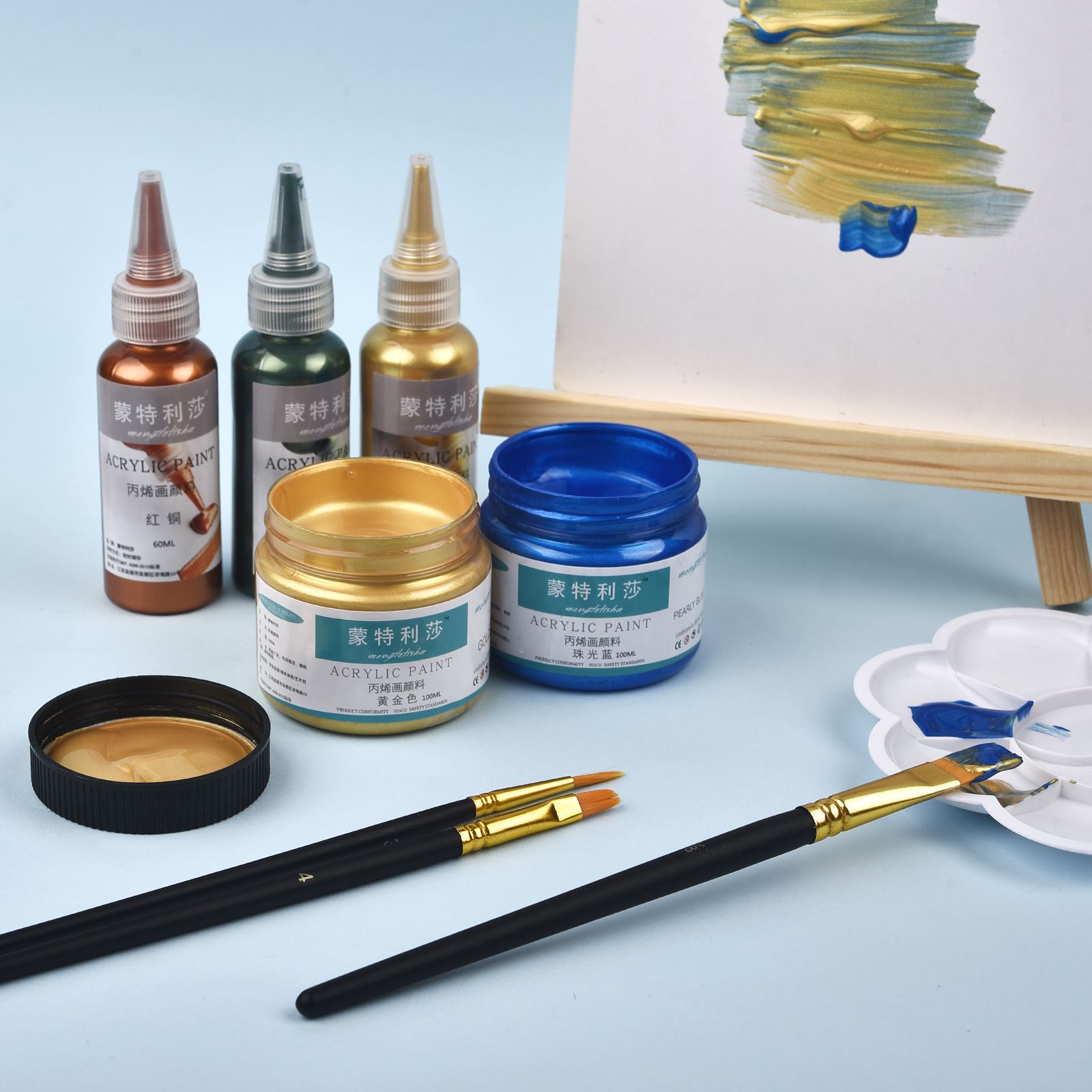 7 colori 60 ml/bottiglia Metal - Resin Art Glue recensione e prezzo
