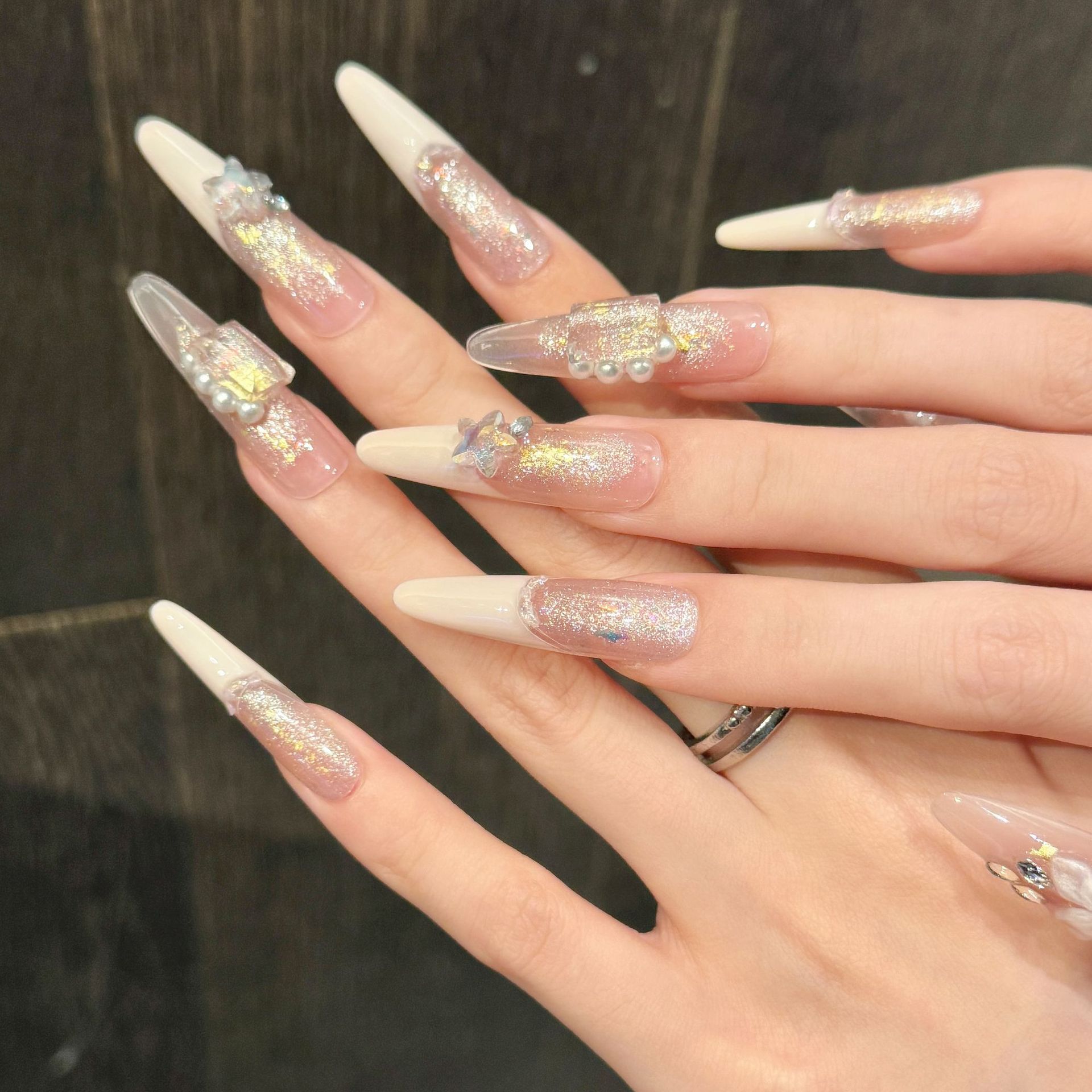 10 pezzi di unghie finte a sti - Resin Art Flowers recensione e prezzo