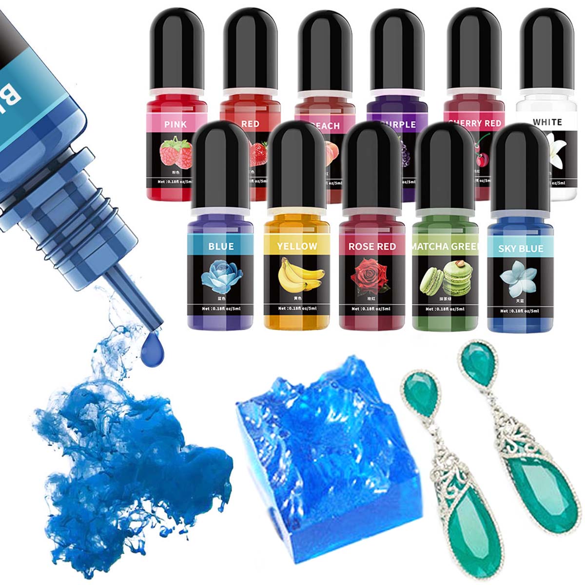 5 ml/bottiglia di resina eposs - Resin Art Glue recensione e prezzo
